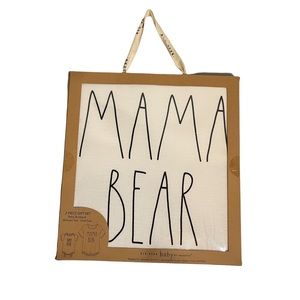 Rae Dunn Mama Top & Baby Bear Bodysuit 2 Piece Gift Set